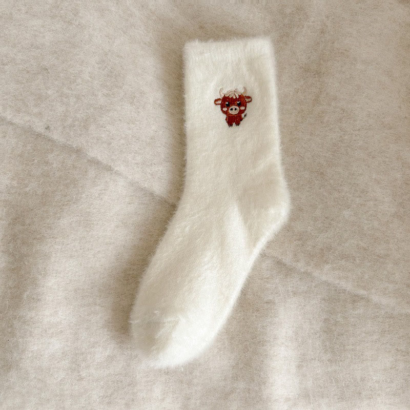 Chaussettes Cozy Cow Quarter (5 paires) - Blanc - EU36-42(US3-8.5) - image 10