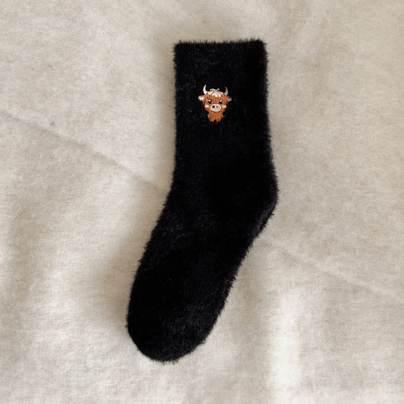 Chaussettes Cozy Cow Quarter (5 paires) - Noir - EU36-42(US3-8.5) - image 9