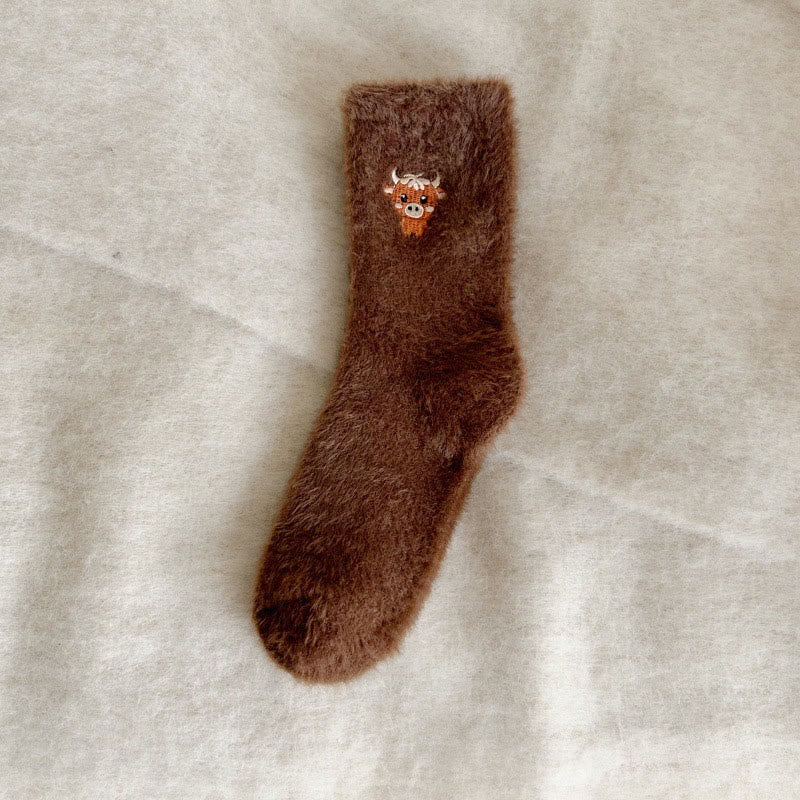 Chaussettes Cozy Cow Quarter (5 paires) - Café - EU36-42(US3-8.5) - image 11