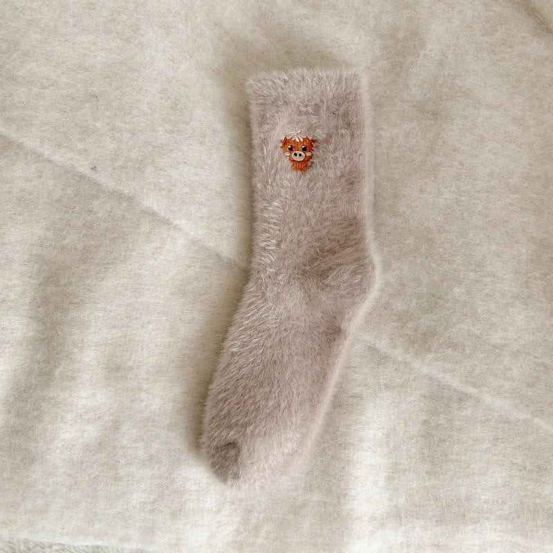 Chaussettes Cozy Cow Quarter (5 paires) - Kaki - EU36-42(US3-8.5) - image 12