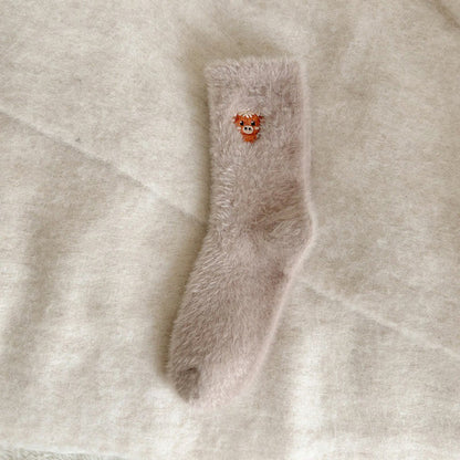 Chaussettes Cozy Cow Quarter (5 paires) - Kaki - EU36-42(US3-8.5) - image 12