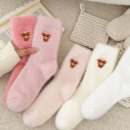 Chaussettes courtes à motif vache (5 paires) - image 2