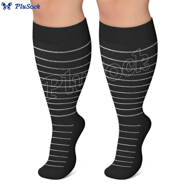 Chaussettes de compression à losanges grandes tailles 2XL - 7XL (3 paires) - image 11