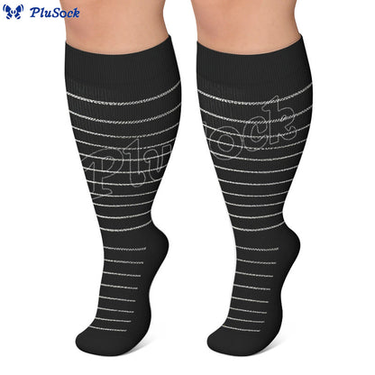 Chaussettes de compression à losanges grandes tailles 2XL - 7XL (3 paires) - image 11