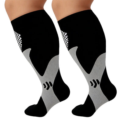 Chaussettes de compression sportives grandes tailles pour mollets larges, tailles 2XL à 7XL (3 paires) - image 9