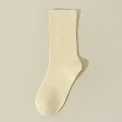 Chaussettes de nuit en coton doux pour la peau (8 paires) - Jaune - EU36-40(US3-7) - image 13