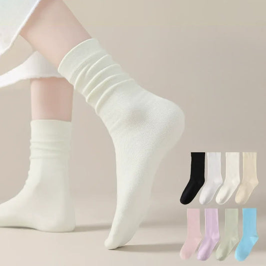 Chaussettes de nuit en coton doux pour la peau (8 paires) - Multicolore - EU36-40(US3-7) - image 0