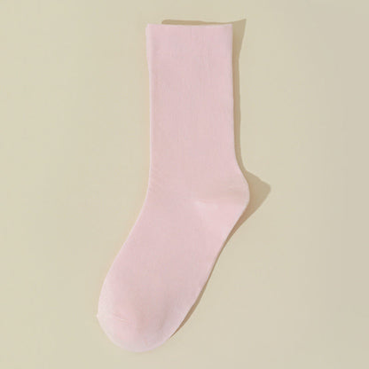 Chaussettes de nuit en coton doux pour la peau (8 paires) - Rose - EU36-40(US3-7) - image 9