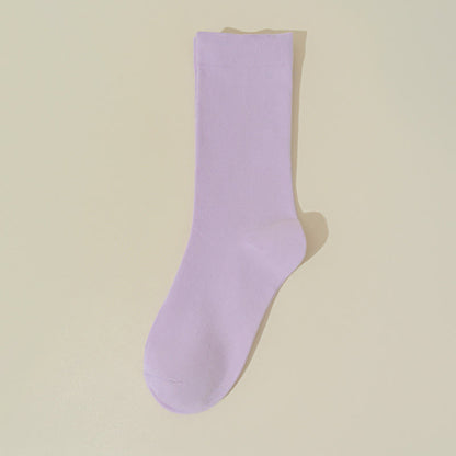 Chaussettes de nuit en coton doux pour la peau (8 paires) - Violet - EU36-40(US3-7) - image 15