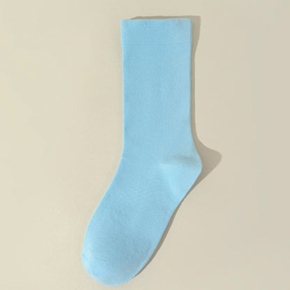 Chaussettes de nuit en coton doux pour la peau (8 paires) - Bleu - EU36-40(US3-7) - image 12