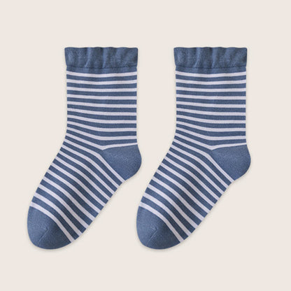 Chaussettes de nuit en laine à rayures (2 paires) - Bleu - EU39-45(US6-11) - image 13