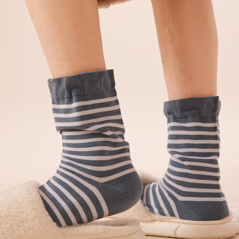 Chaussettes de nuit en laine à rayures (2 paires) - image 8