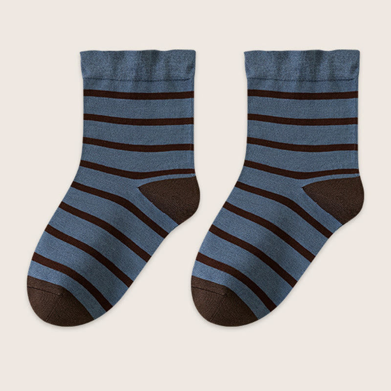 Chaussettes de nuit à rayures classiques (2 paires) - Bleu marine - EU36-40(US3-7) - image 13