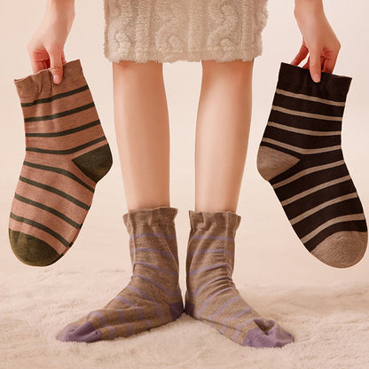 Chaussettes de nuit à rayures classiques (2 paires) - image 1