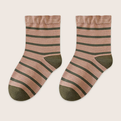 Chaussettes de nuit à rayures classiques (2 paires) - Chameau - EU36-40(US3-7) - image 16