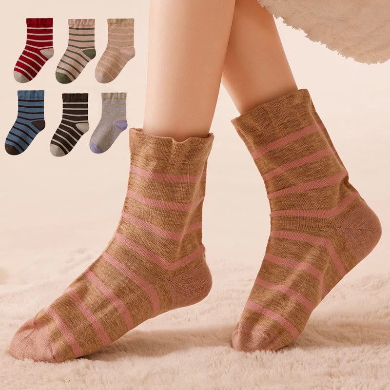 Chaussettes de nuit à rayures classiques (2 paires) - image 0