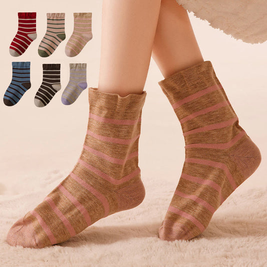 Chaussettes de nuit à rayures classiques (2 paires) - image 0