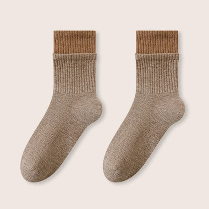 Chaussettes de nuit à bord élastique (2 paires) - Chameau - EU36-40(US3-7) - image 14