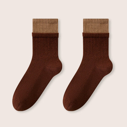 Chaussettes de nuit à bord élastique (2 paires) - Brun - EU36-40(US3-7) - image 12