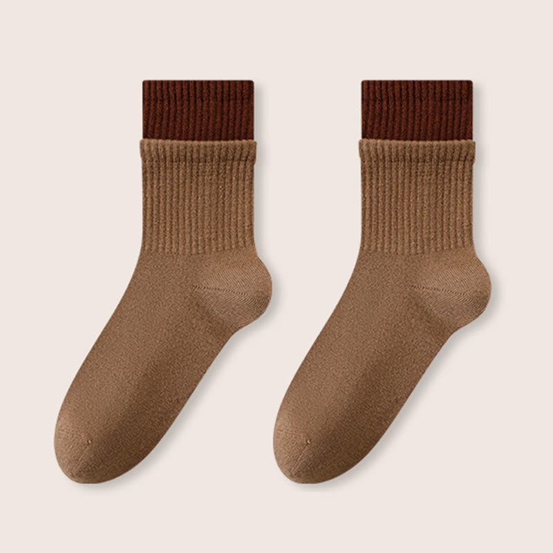 Chaussettes de nuit à bord élastique (2 paires) - Kaki - EU36-40(US3-7) - image 13