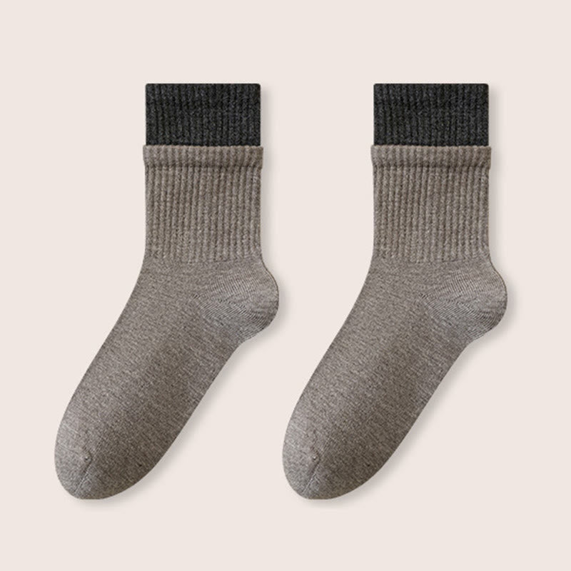 Chaussettes de nuit à bord élastique (2 paires) - Gris - EU36-40(US3-7) - image 10