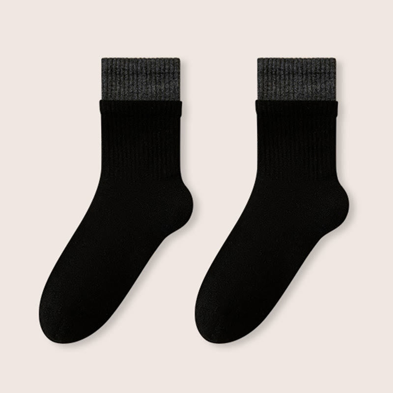 Chaussettes de nuit à bord élastique (2 paires) - Noir - EU36-40(US3-7) - image 11