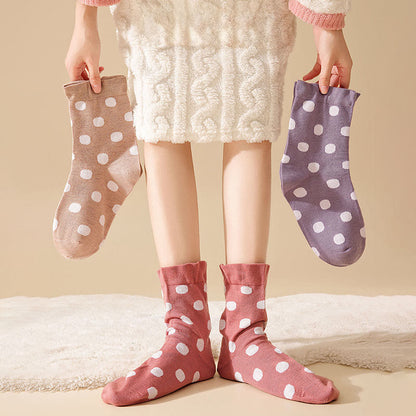 Chaussettes de nuit à pois (2 paires) - image 1