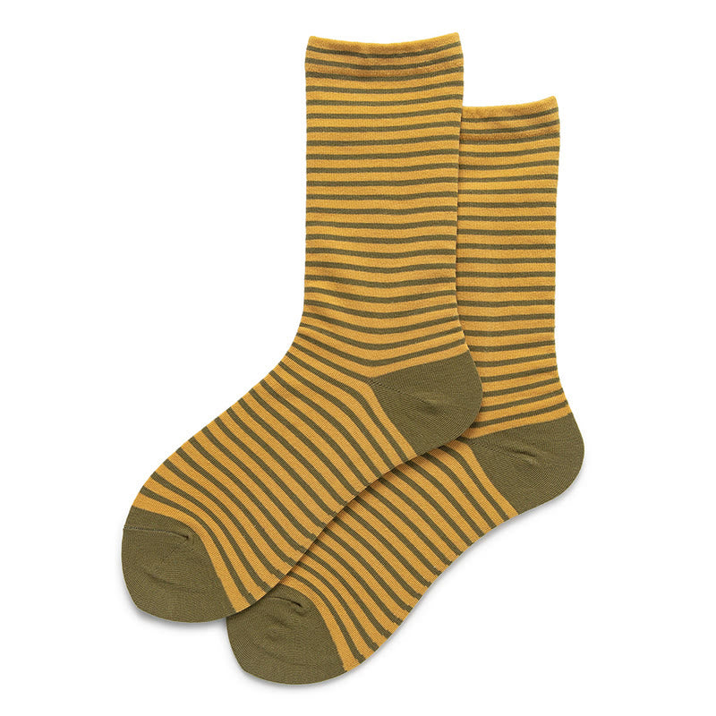 Chaussettes de nuit à rayures colorées (5 paires) - Jaune - EU36-40(US3-7) - image 9