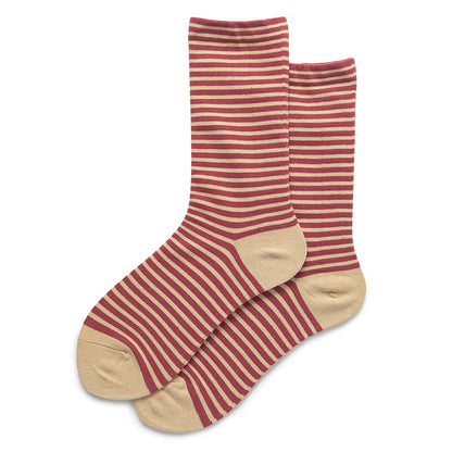 Chaussettes de nuit à rayures colorées (5 paires) - Rose - EU36-40(US3-7) - image 12