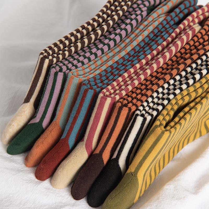 Chaussettes de nuit à rayures colorées (5 paires) - image 3