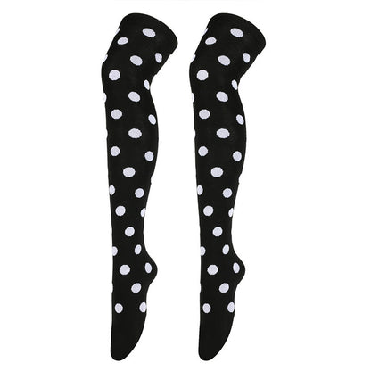 Chaussettes hautes à pois amusants (5 paires) - image 9