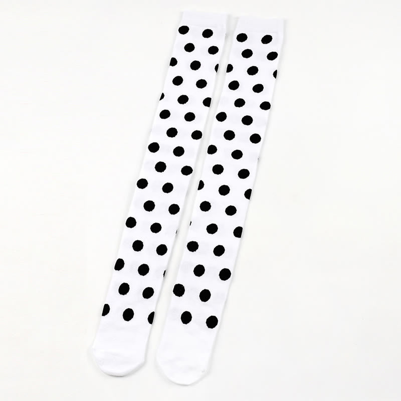 Chaussettes hautes à pois amusants (5 paires) - image 13