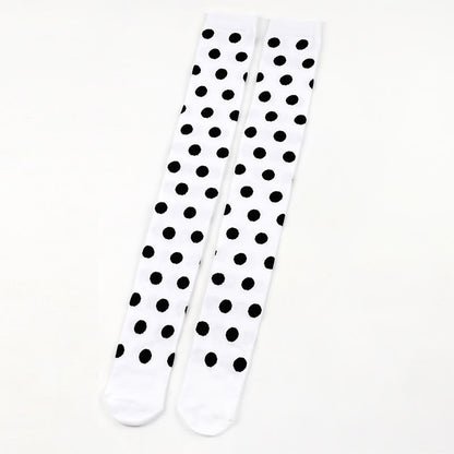 Chaussettes hautes à pois amusants (5 paires) - image 13