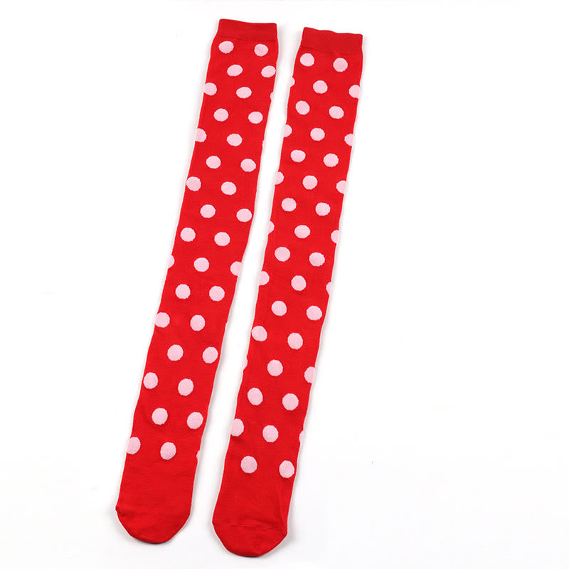 Chaussettes hautes à pois amusants (5 paires) - image 16