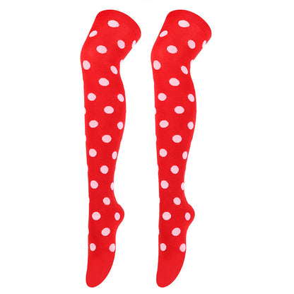 Chaussettes hautes à pois amusants (5 paires) - image 8