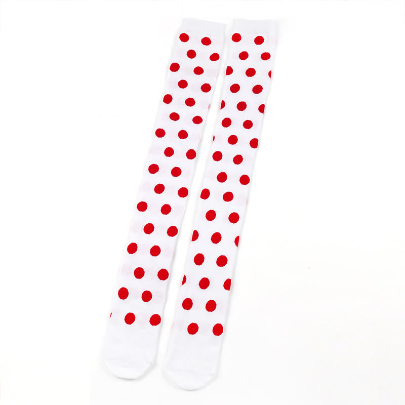 Chaussettes hautes à pois amusants (5 paires) - image 15