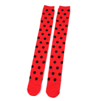 Chaussettes hautes à pois amusants (5 paires) - image 12