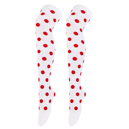 Chaussettes hautes à pois amusants (5 paires) - image 10