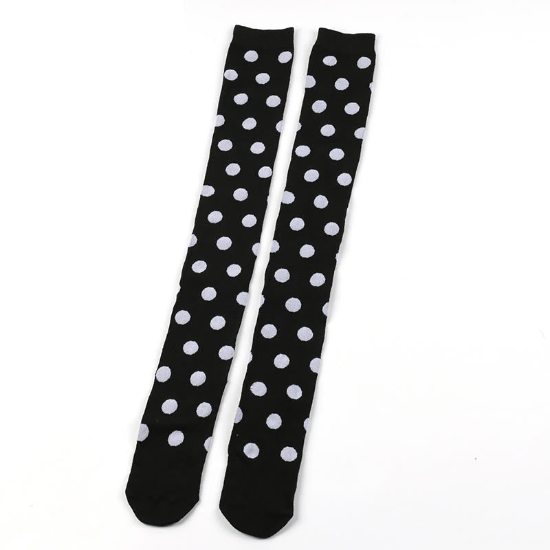 Chaussettes hautes à pois amusants (5 paires) - image 14