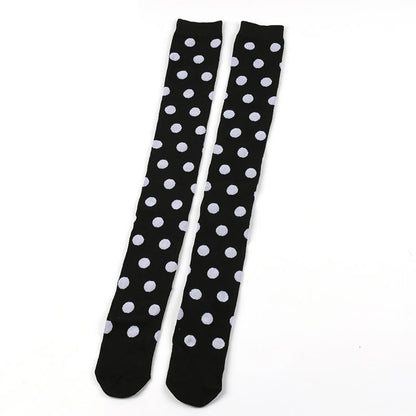 Chaussettes hautes à pois amusants (5 paires) - image 14