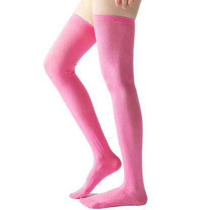 Chaussettes de compression montantes couleur unie (2 paires) - image 6