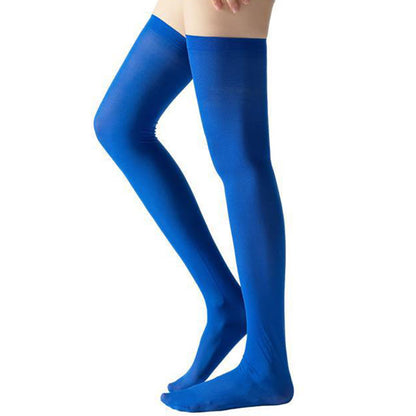 Chaussettes de compression montantes couleur unie (2 paires) - Bleu - EU36-40(US3-7) - image 9