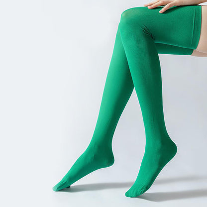 Chaussettes de compression montantes couleur unie (2 paires) - image 13