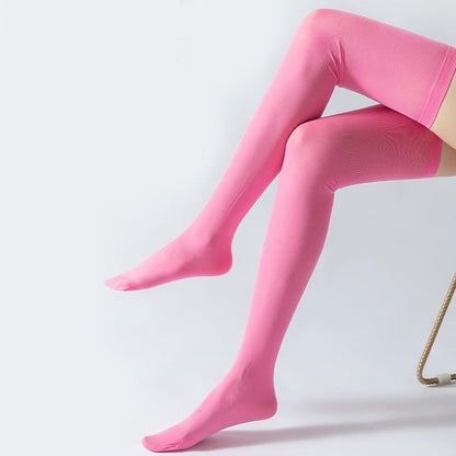 Chaussettes de compression montantes couleur unie (2 paires) - image 5