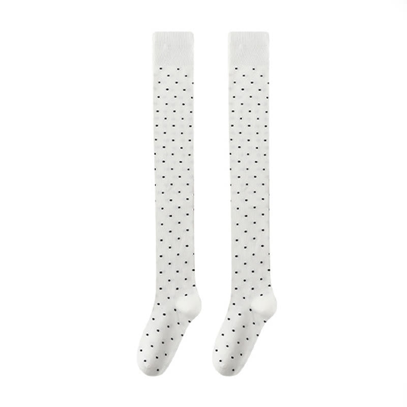 Chaussettes hautes à pois (2 paires) - Blanc - EU36-40(US3-7) - image 11