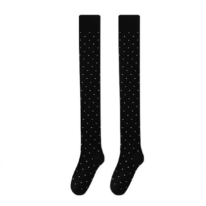 Chaussettes hautes à pois (2 paires) - Noir - EU36-40(US3-7) - image 9