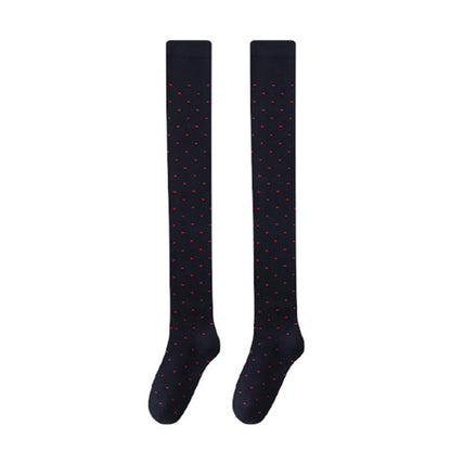 Chaussettes hautes à pois (2 paires) - Bleu marine - EU36-40(US3-7) - image 12