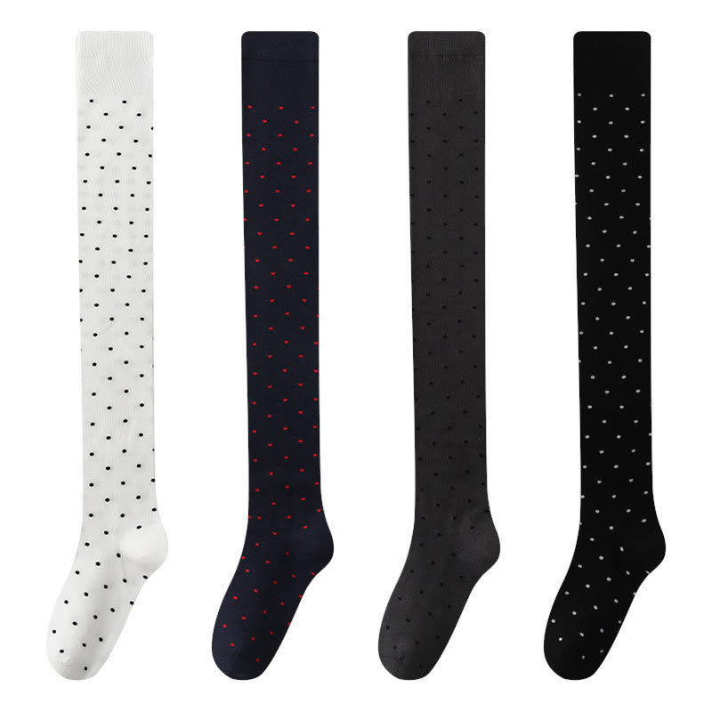 Chaussettes hautes à pois (2 paires) - image 13