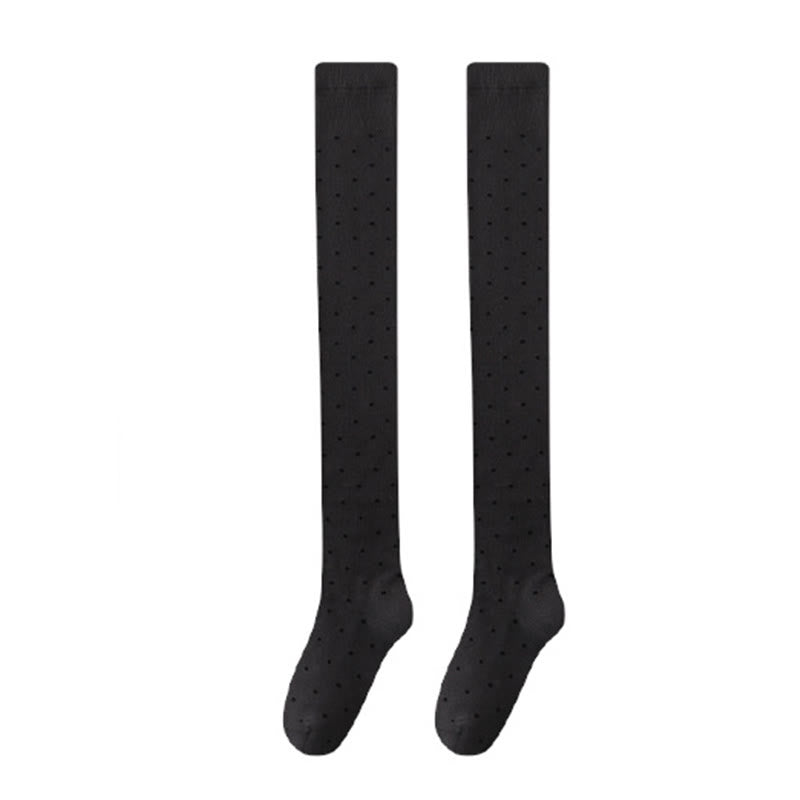 Chaussettes hautes à pois (2 paires) - Gris - EU36-40(US3-7) - image 10