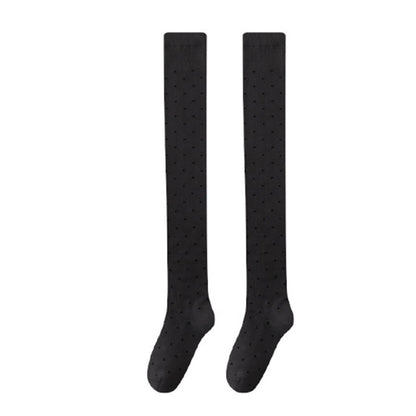 Chaussettes hautes à pois (2 paires) - Gris - EU36-40(US3-7) - image 10